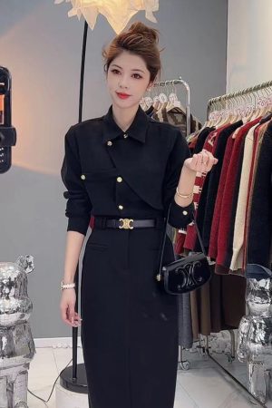 Trendy Women's Long Sleeve Shirt 2025 Autumn Top, Stylish Casual Fashion for Everyday Wear