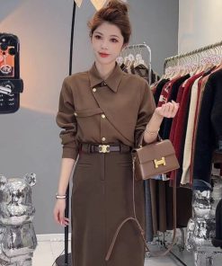 Trendy Women's Long Sleeve Shirt 2025 Autumn Top, Stylish Casual Fashion for Everyday Wear