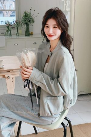 Trendy Women's Petite Blue Short Jacket, 2025 Style, Age-Reducing Fashion Top, Perfect for Y2K and Casual Outfits