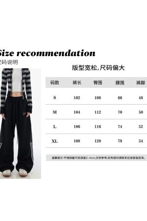 Trendy Women's Striped Hip-Hop Sports Pants - Loose Straight Casual Dance Trousers, American Style, Streetwear Fashion