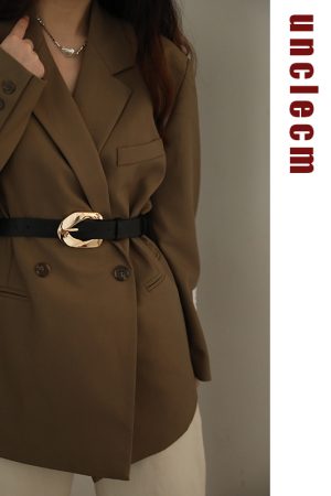 Trendy Women's Waist-Cinching Leather Belt for Dresses, Sweaters, and Coats - Decorative Fashion Accessory