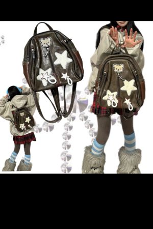 Trendy Y2K Street Style Bag Collection for Students - Limited Stock Slow Hand Millennium Design