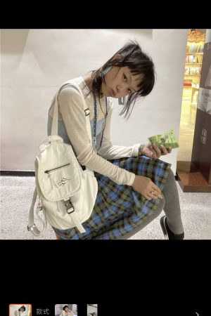 Trendy Y2K Street Style Bag Collection for Students - Limited Stock Slow Hand Millennium Design