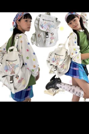 Trendy Y2K Street Style Bag Collection for Students - Limited Stock Slow Hand Millennium Design