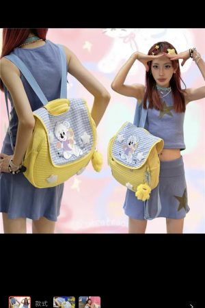 Trendy Y2K Street Style Bag Collection for Students - Limited Stock Slow Hand Millennium Design