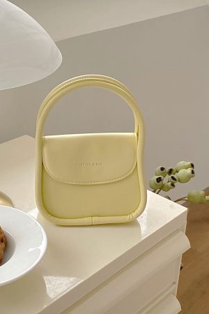 Trendy Yellow Crossbody Handbag for Women, 2025 Fashionable Soft European Style, Versatile Chic Accessory