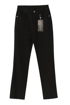 Turkish Bossa Cowboy Ceiling Black Fleece Baguette Jeans - Stylish 90s-Inspired Casual Wear for Trendy Fashion Lovers