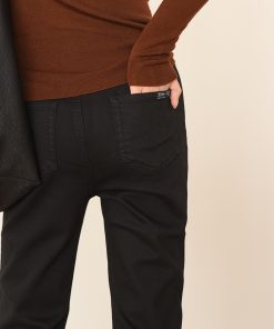 Turkish Bossa Cowboy Ceiling Black Fleece Baguette Jeans - Stylish 90s-Inspired Casual Wear for Trendy Fashion Lovers