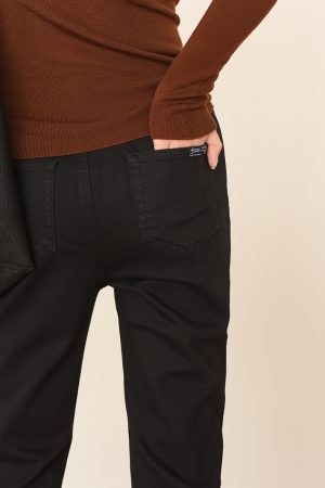 Turkish Bossa Cowboy Ceiling Black Fleece Baguette Jeans - Stylish 90s-Inspired Casual Wear for Trendy Fashion Lovers