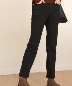 Turkish Bossa Cowboy Ceiling Black Fleece Baguette Jeans - Stylish 90s-Inspired Casual Wear for Trendy Fashion Lovers