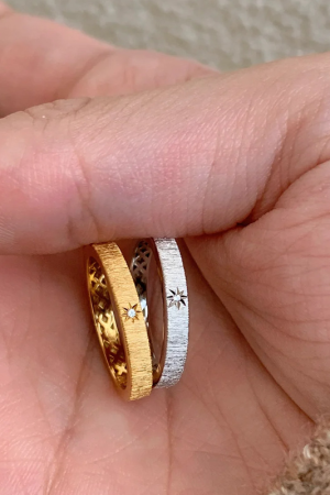 Twisted Starry Thread Ring for Women - Light Luxury 2025 High-End Versatile Index Finger Accessory