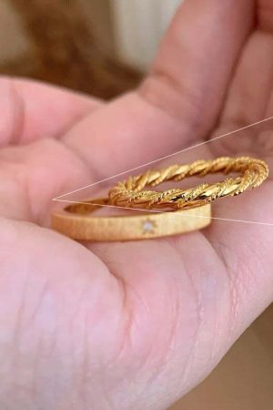 Twisted Starry Thread Ring for Women - Light Luxury 2025 High-End Versatile Index Finger Accessory