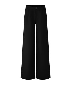 Two-Tone Silhouette Wide-Leg Suit Pants for Women - Loose Straight Casual Trousers, Spring Style, Versatile and Slimming Fit