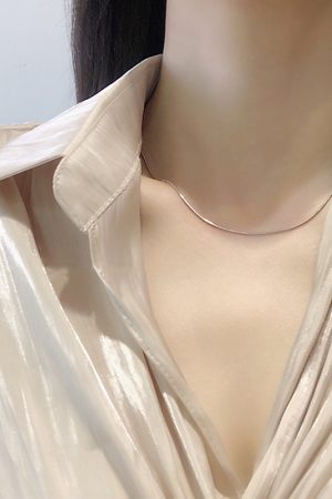 Ultra-Fine Minimalist Snake Bone Necklace â€“ Elegant Light Luxury Clavicle Chain for Everyday Wear, High-End Fashion Accessory