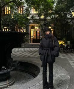 Ultra-Light Mid-Length Women's Down Jacket with Thickened Stand Collar - 2025 Winter White Duck Down Waist-Defining Coat