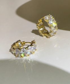 Ultra-Shiny Oval Zircon Earrings - High-End Minimalist Style for Women - Korean Imported Fashion Jewelry