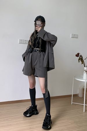 Ulzzang Style Summer Mid-Length Socks for Women, Slimming Patchwork Calf Half-Tube Socks