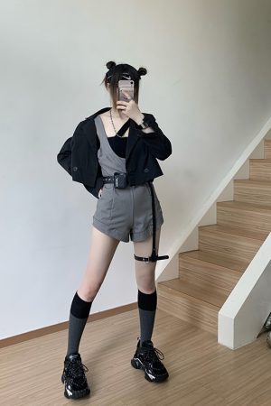 Ulzzang Style Summer Mid-Length Socks for Women, Slimming Patchwork Calf Half-Tube Socks