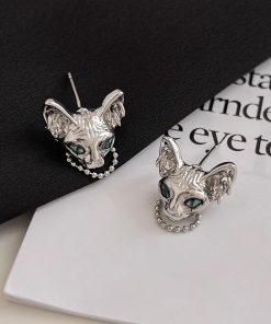 Unique Cat Ear Stud Earrings - Minimalist Design, 2025 Trendy Fashion, Sweet Cool Style for a Playful Look