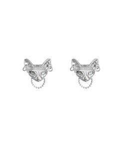 Unique Cat Ear Stud Earrings - Minimalist Design, 2025 Trendy Fashion, Sweet Cool Style for a Playful Look