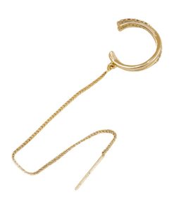 Unique Decorative Tassel Chain Ear Cuff Earrings - Aesthetic Niche Design for Modern Fashion Lovers