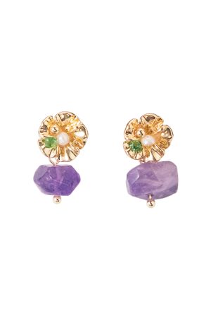 Unique Retro Chinese Palace Glass Drop Earrings for Summer 2025 - Stylish Statement Jewelry