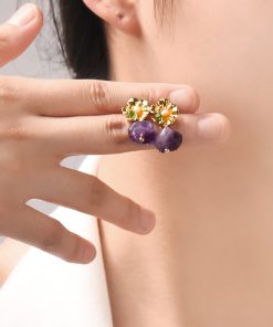 Unique Retro Chinese Palace Glass Drop Earrings for Summer 2025 - Stylish Statement Jewelry