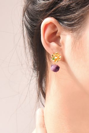 Unique Retro Chinese Palace Glass Drop Earrings for Summer 2025 - Stylish Statement Jewelry