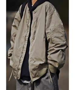 Unisex American Retro Pilot Baseball Jacket - Loose Fit Multi-Pocket Functional Coat for Spring and Autumn, Trendy Vintage Style