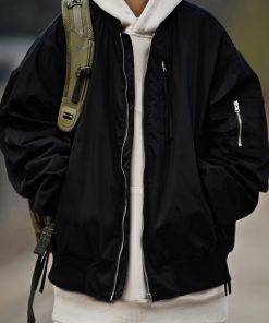 Unisex American Retro Pilot Baseball Jacket - Loose Fit Multi-Pocket Functional Coat for Spring and Autumn, Trendy Vintage Style