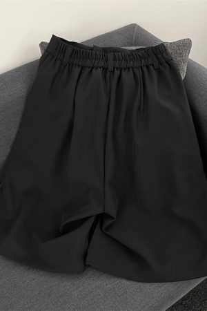 Unisex American Retro Solid Color Draped Shorts - Trendy Summer Loose Casual Versatile Five-Point Pants