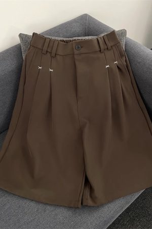 Unisex American Retro Solid Color Draped Shorts - Trendy Summer Loose Casual Versatile Five-Point Pants