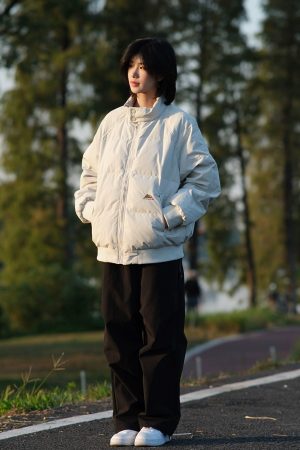 Unisex American Retro Stand-Up Collar Thick Cotton Baseball Jacket - Winter Solid Color Versatile Loose Coat
