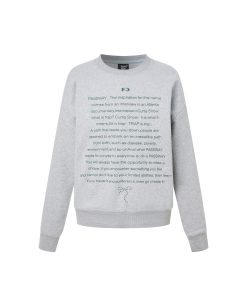 Unisex Casual Crew Neck Sweatshirt with Original Slogan - Trendy Streetwear Jacket for Spring Fashion
