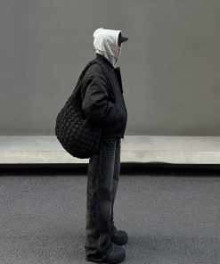 Unisex Deconstructed Pilot Jacket with Multiple Zippers, Trendy Cotton Baseball Style for Spring & Autumn, American High Street Vibe