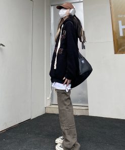 Unisex Green Lamb Wool Winter Hoodie Jacket - Vintage American College Style with Zipper