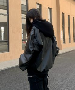 Unisex Hooded Jacket 2025 Spring Autumn Fashion Loose Fit Casual Top American Style