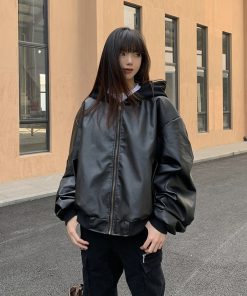 Unisex Hooded Jacket 2025 Spring Autumn Fashion Loose Fit Casual Top American Style