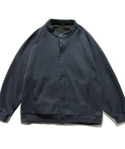 Unisex Japanese-Style Retro Waffle Jacket - Casual College Cardigan for Spring & Autumn, Loose Fit for Couples