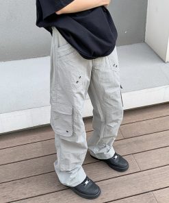 Unisex Legal Alien Vintage Casual Wide-Leg Straight Pants - Trendy High Street Style for 90s Inspired Fashion