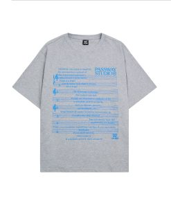 Unisex Music Score Short Sleeve T-Shirt - Casual Loose Round Neck Top for Summer 2025, Perfect for 90s and Y2K Fashion Enthusiasts
