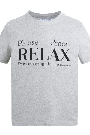 Unisex Relaxed Fit Slogan Short Sleeve T-Shirt with Letter Print, Round Neck Summer Style 2025, Perfect for Casual Outfits
