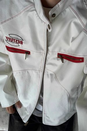 Unisex Retro High Street Motorcycle Jacket - Loose-Fitting PU Leather Coat, Vintage Style for Men and Women, Trendy Fashion