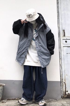 Unisex Retro Spliced Cotton Jacket - Thickened Winter Coat with National Trend Design, Loose Fit, Perfect for Y2K Fashion