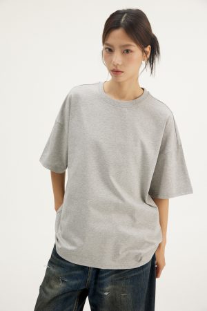 Unisex Solid Color Short Sleeve T-Shirt - Lightweight Base Layer Top for Spring/Summer 2025 - Versatile Everyday Essential
