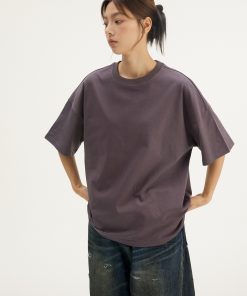 Unisex Solid Color Short Sleeve T-Shirt - Lightweight Base Layer Top for Spring/Summer 2025 - Versatile Everyday Essential