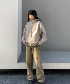 Unisex Vintage Boxy Hoodie Sweatshirt - American Cleanfit Design for Spring and Autumn - Trendy Niche Style