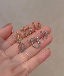 Universal Ear Clip Converter for Women, Invisible Painless Earrings, No Ear Holes Design, Mosquito Coil Plate Accessories