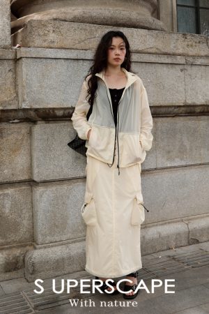 UPF50+ UV Protection Outdoor Work Skirt for Women, Cool Feeling Design with Back Slit, Perfect for Summer Activities