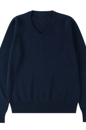 V-Neck Long Sleeve Pudding Bear Pullover Sweater - Women's Loose Fit Early Autumn College Style Versatile Layer